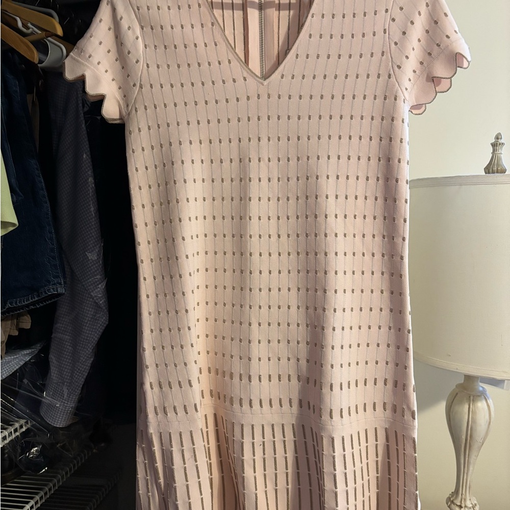Ted Baker Elegant Pink Scalloped Dress